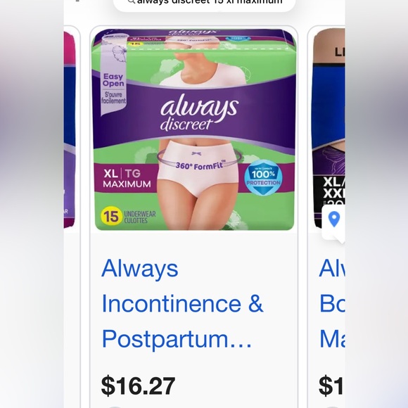 Always Discreet XL - 15 count - Picture 4 of 4